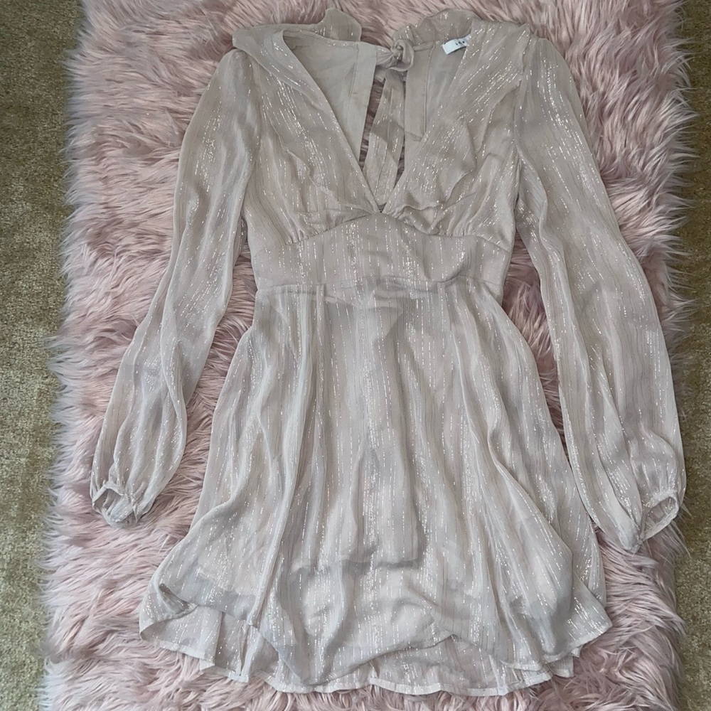 Champagne sparkling dress